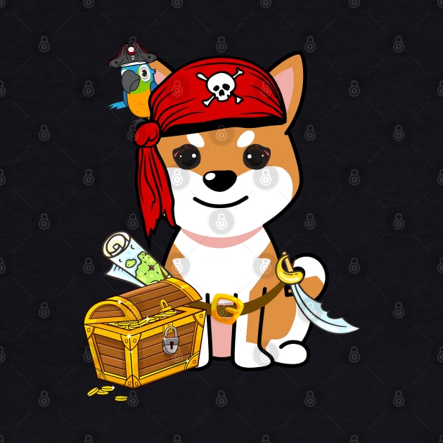 Cute orange dog is a pirate by Pet Station